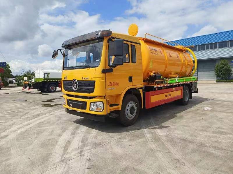 陕汽16方清洗吸污车